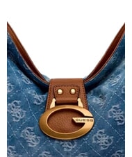 GUESS CAMDEN                                   Bolso de hombro ajustable logotipo de mezclilla - Bolsos Mujer - 7