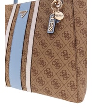 GUESS NOELLE 2                                 Bolso de compras de hombro logotipo de leche/azul claro - Bolsos Mujer - 5
