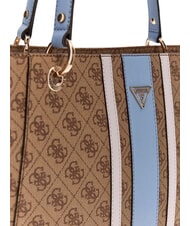 GUESS NOELLE 2                                 Bolso de compras de hombro logotipo de leche/azul claro - Bolsos Mujer - 6