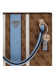 GUESS NOELLE 2                                 Bolso de mano con correa para el hombro. logotipo de leche/azul claro - Bolsos Mujer - 4