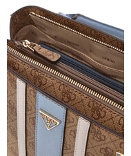 GUESS NOELLE 2                                 Bolso de mano con correa para el hombro. logotipo de leche/azul claro - Bolsos Mujer - 5
