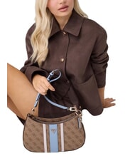 GUESS NOELLE 2                                 Bolso de hombro ajustable logotipo de leche/azul claro - Bolsos Mujer - 2