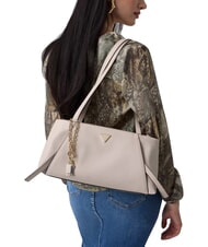 GUESS DEVON Bolso de hombro gris topo claro - Bolsos Mujer - 2