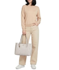 GUESS NOELLE 2 4G Bolso de hombro logotipo de hueso - Bolsos Mujer - 2