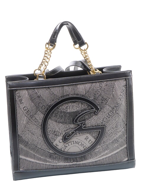 PLANETARIUM Bolso de hombro / Bolso de mano monocrom&aacute;tico gris claro/negro - Bolsos Mujer