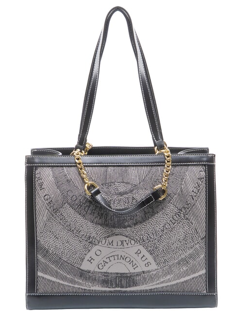 PLANETARIUM Bolso de hombro / Bolso de mano monocrom&aacute;tico gris claro/negro - Bolsos Mujer