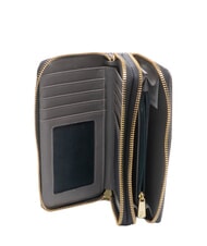 GATTINONI PLANETARIUM Cartera grande con doble cremallera acuarela salvaje/ topo oscuro - Carteras Mujer - 2
