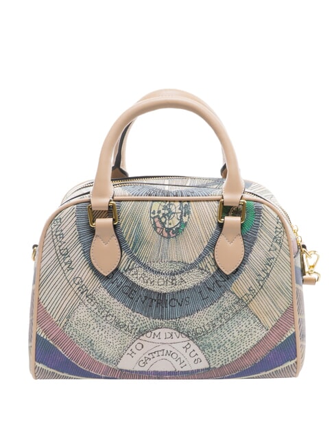 PLANETARIUM Bolso mediano tipo c&uacute;pula con correa para el hombro acuarela/beige - Bolsos Mujer