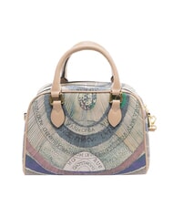 GATTINONI PLANETARIUM Bolso mediano tipo c&uacute;pula con correa para el hombro acuarela/beige - Bolsos Mujer - 4