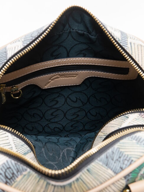 PLANETARIUM Bolso mediano tipo c&uacute;pula con correa para el hombro acuarela/beige - Bolsos Mujer