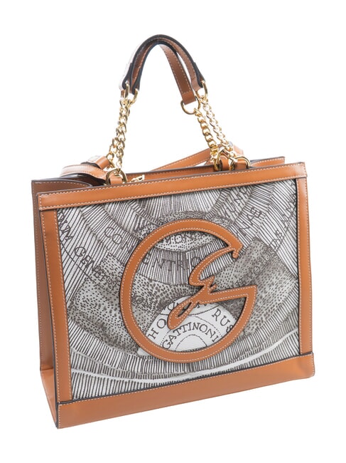 PLANETARIUM Bolso de hombro / Bolso de mano tinta sepia/marr&oacute;n claro - Bolsos Mujer