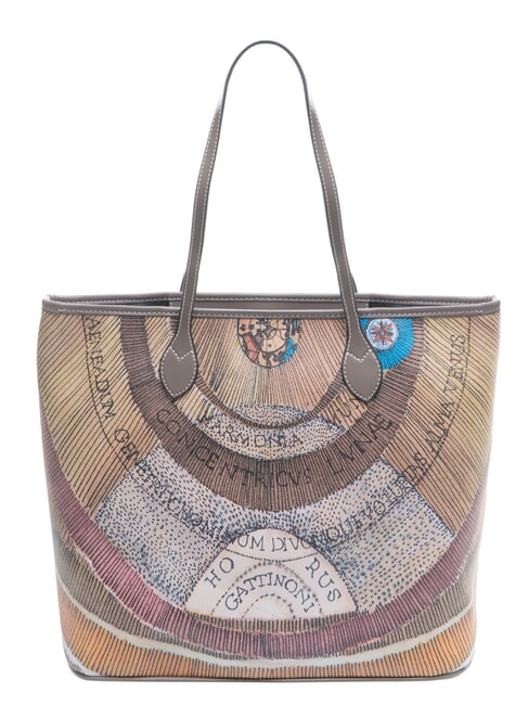 PLANETARIUM Bolsa de compras mediana acuarela salvaje/ topo oscuro - Bolsos Mujer