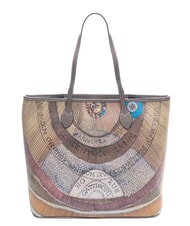 GATTINONI PLANETARIUM Bolsa de compras mediana acuarela salvaje/ topo oscuro - Bolsos Mujer - 4
