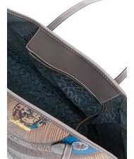 GATTINONI PLANETARIUM Bolsa de compras mediana acuarela salvaje/ topo oscuro - Bolsos Mujer - 5
