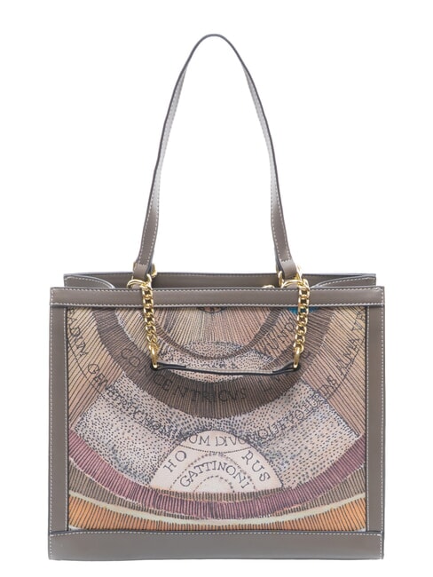 PLANETARIUM Bolso de hombro / Bolso de mano acuarela salvaje/ topo oscuro - Bolsos Mujer