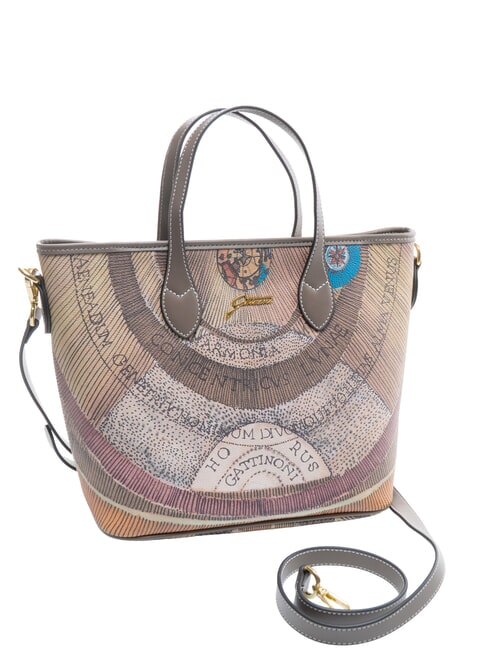 PLANETARIUM Bolso de mano con correa para el hombro acuarela salvaje/ topo oscuro - Bolsos Mujer
