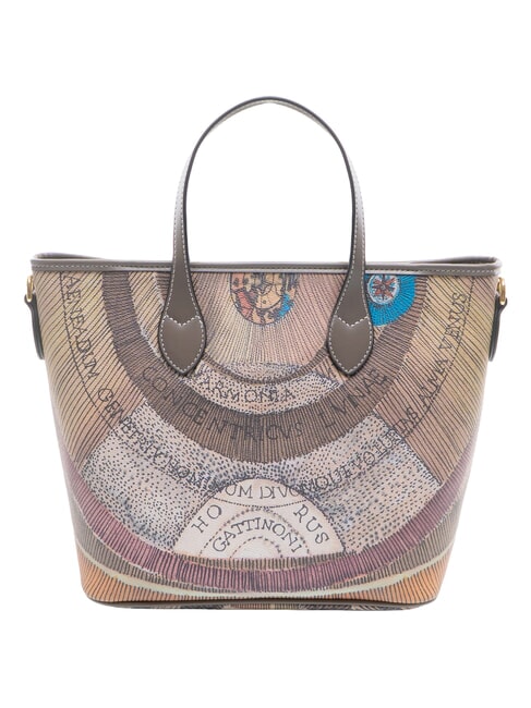 PLANETARIUM Bolso de mano con correa para el hombro acuarela salvaje/ topo oscuro - Bolsos Mujer