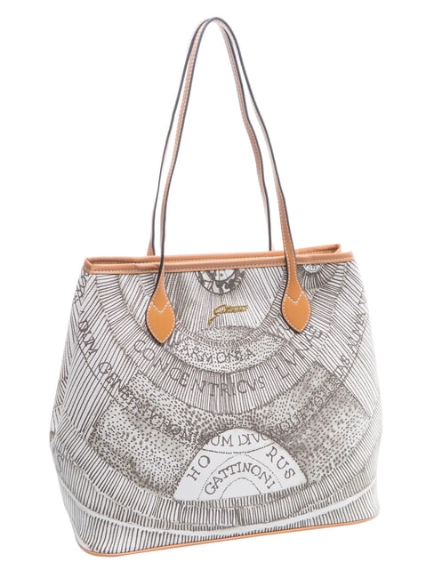 PLANETARIUM Bolsa de compras mediana tinta sepia/marr&oacute;n claro - Bolsos Mujer