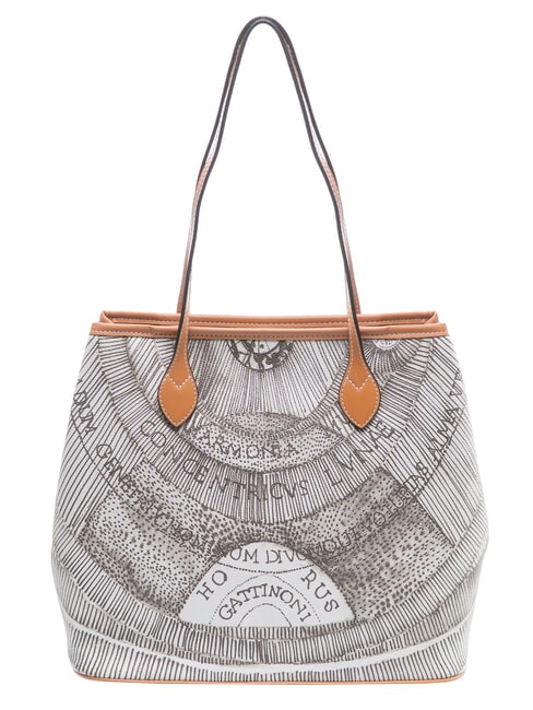 PLANETARIUM Bolsa de compras mediana tinta sepia/marr&oacute;n claro - Bolsos Mujer