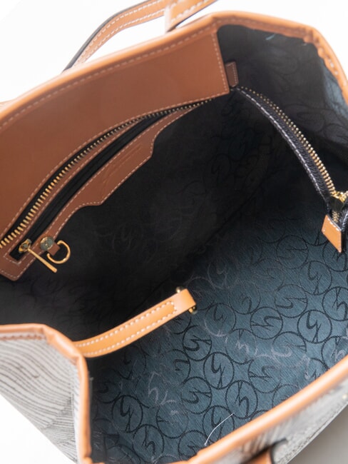 PLANETARIUM Bolsa de compras mediana tinta sepia/marr&oacute;n claro - Bolsos Mujer