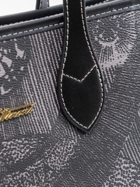 PLANETARIUM Bolso de mano con correa para el hombro monocrom&aacute;tico gris claro/negro - Bolsos Mujer