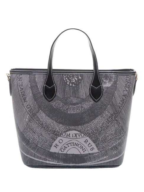 PLANETARIUM Bolso de mano con correa para el hombro monocrom&aacute;tico gris claro/negro - Bolsos Mujer