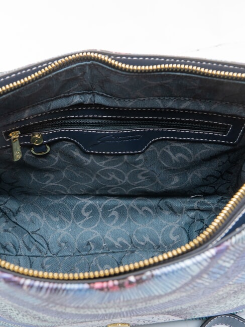 PLANETARIUM Bolso de hombro con solapa aguamarina/azul marino oscuro - Bolsos Mujer