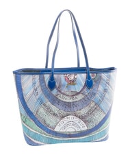 GATTINONI PLANETARIUM Bolsa de compras grande aguamarina/azul marino - Bolsos Mujer - 2