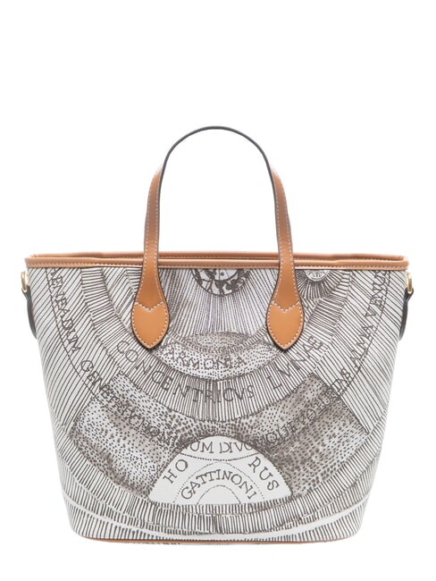 PLANETARIUM Bolso de mano con correa para el hombro tinta sepia/marr&oacute;n claro - Bolsos Mujer