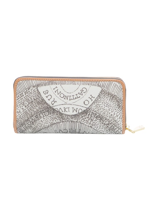 PLANETARIUM Cartera grande con cremallera alrededor tinta sepia/marr&oacute;n claro - Carteras Mujer