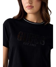 GUESS SEQUINS BIG LOGO Camiseta de manga corta con logo grande jetbla - camiseta - 4