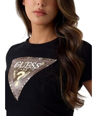 GUESS SNAKE TRIANGLE Camiseta de manga corta jetbla - camiseta - 4