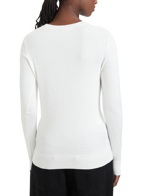 KATIE Jersey de cuello redondo y corte ajustado cremwhi - Su&eacute;teres de mujer