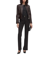 GUESS MARLENE CARIBOU Chaqueta de piel sint&eacute;tica, corte regular. marr&oacute;n chocolate - Chaquetas de mujer - 3