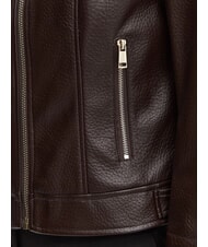 GUESS MARLENE CARIBOU Chaqueta de piel sint&eacute;tica, corte regular. marr&oacute;n chocolate - Chaquetas de mujer - 6