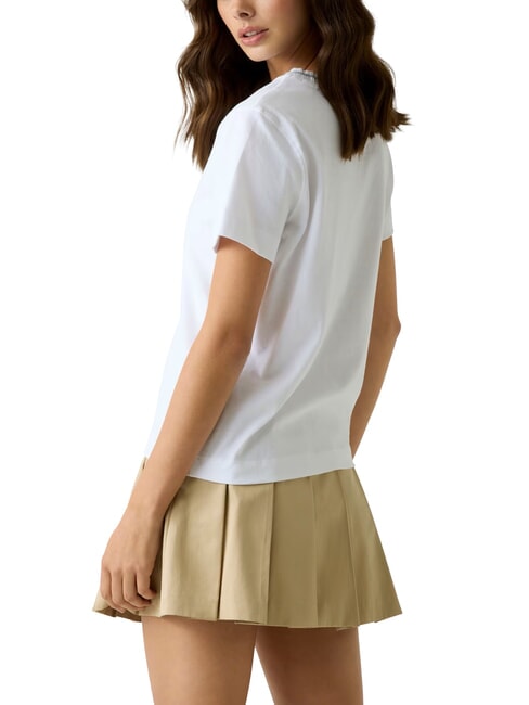 SEQUINS BIG LOGO Camiseta de manga corta con logo grande purwhite - camiseta