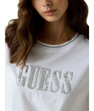 GUESS SEQUINS BIG LOGO Camiseta de manga corta con logo grande purwhite - camiseta - 4
