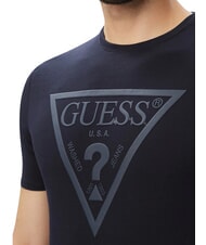 GUESS CORE Camiseta de manga corta, algod&oacute;n puro smartblue - camiseta - 4