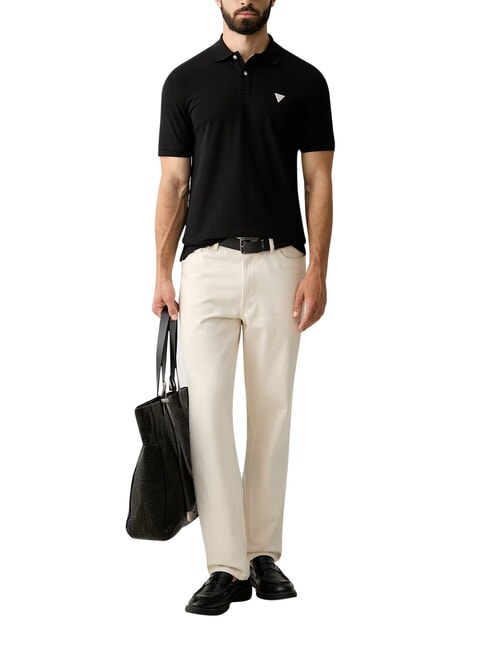 BASIC Polo de algod&oacute;n jetbla - camisa polo