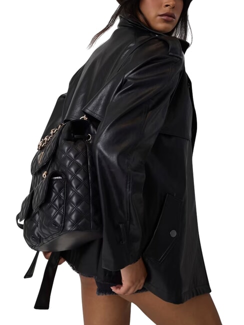 GIULLY 2 Mochila con bolsillos delanteros NEGRO - Bolsos Mujer