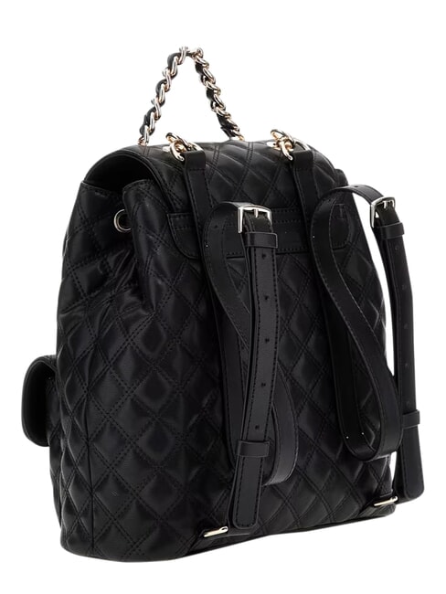 GIULLY 2 Mochila con bolsillos delanteros NEGRO - Bolsos Mujer