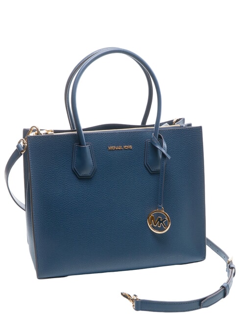 MERCER Bolso de hombro de piel marina de guerra - Bolsos Mujer