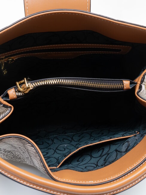 PLANETARIUM Bolso de mano con correa para el hombro. tinta sepia/marr&oacute;n claro - Bolsos Mujer