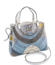 GATTINONI PLANETARIUM Bolso de mano con correa para el hombro Luna/blanca - Bolsos Mujer - 2
