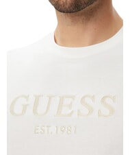 GUESS LOGO Camiseta de manga corta, algod&oacute;n puro purwhite - camiseta - 4