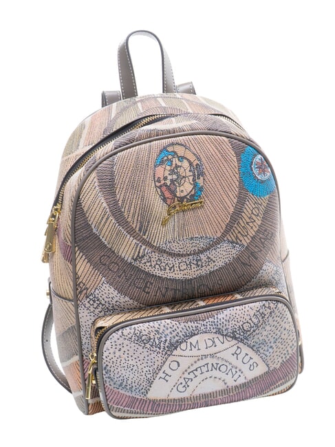 PLANETARIUM Mochila mediana acuarela salvaje/ topo oscuro - Bolsos Mujer