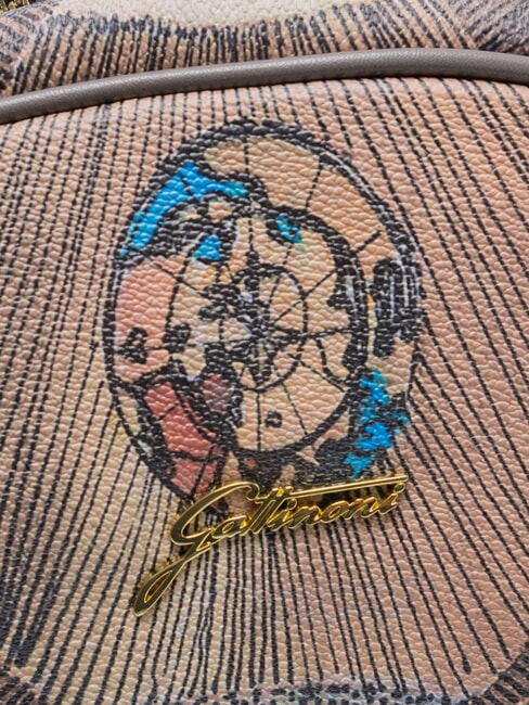 PLANETARIUM Mochila mediana acuarela salvaje/ topo oscuro - Bolsos Mujer