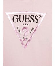 GUESS CORE KIDS Sudadera con estampado de logotipo en tri&aacute;ngulo ballet rosa - Sudadera Beb&eacute; - 3