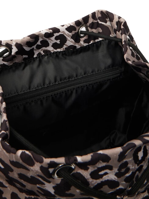 GIRL ALLOVER Mochila con m&uacute;ltiples bolsillos clases con estampado de leopardo - Bolsos Mujer