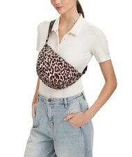 GUESS GIRL ALLOVER Bolso de hombro ajustable clases con estampado de leopardo - Bolsos Mujer - 2